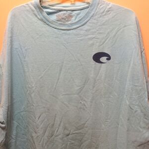 Men's Costa Del Mar Light Blue short  Sleeve Shirt